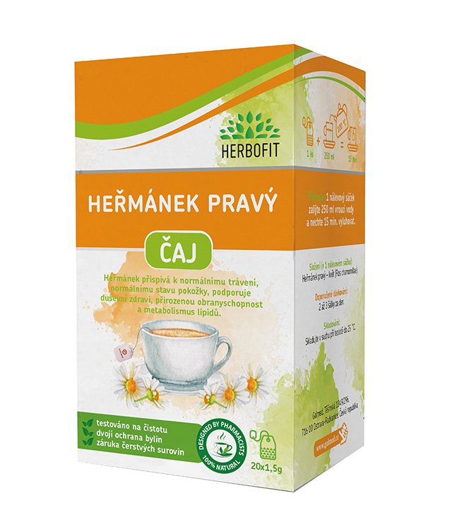 Herbofit bylinný čaj Heřmánek 20x1.5g