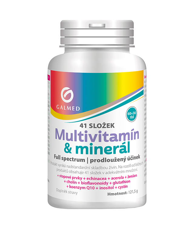Multivitamín & Minerál tbl 60+30 Galmed