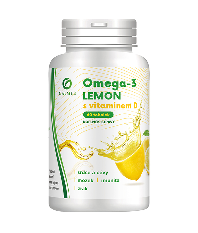 Omega-3 Lemon s vit. D Galmed tob 60