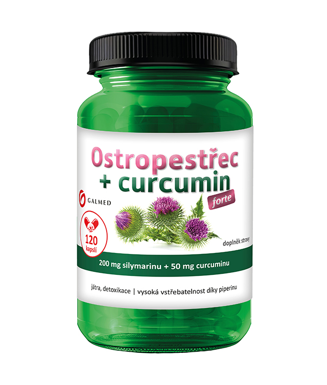 Ostropestřec+curcumin forte cps 120