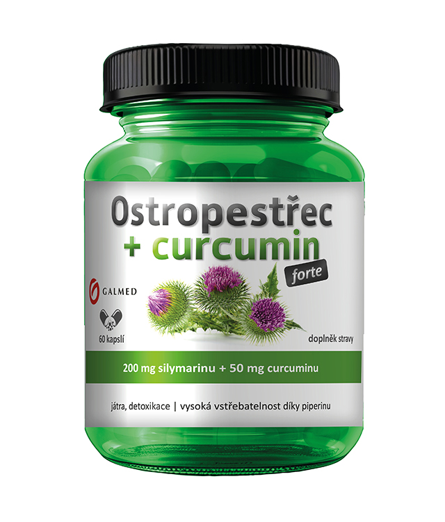 Ostropestřec + curcumin Forte Galmed cps 60