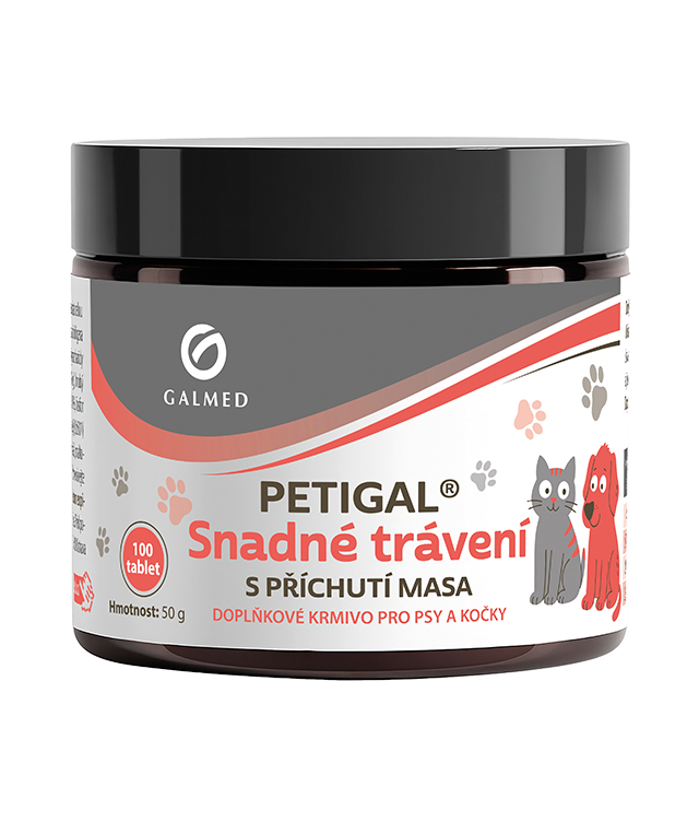 PETIGAL Snadné trávení s příchutí masa tbl 100