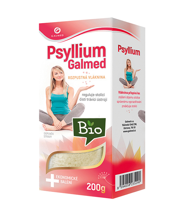 Psyllium BIO indická rozpustná vláknina Galmed 200g