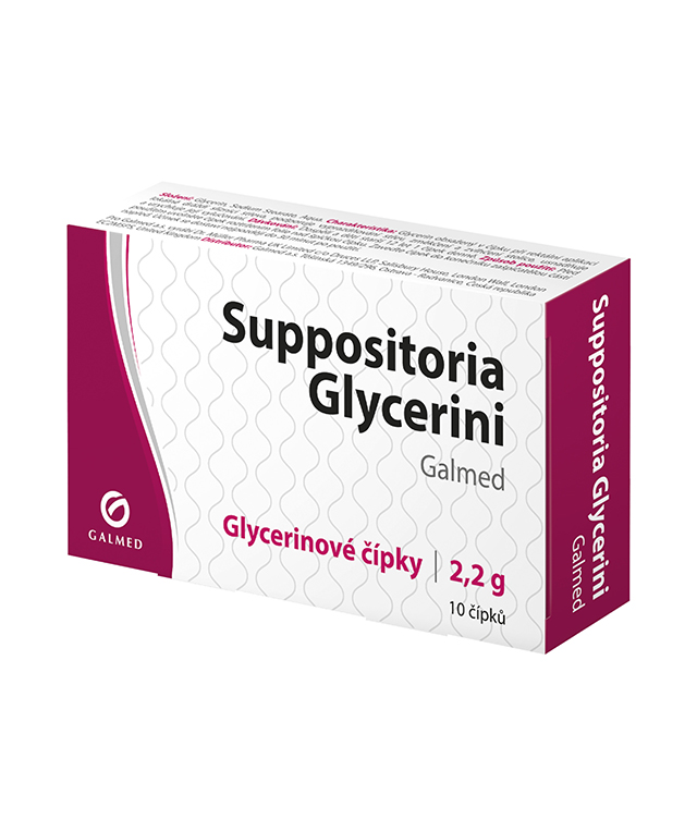 Suppositoria Glycerini 2,2 g 10 čípků Galmed