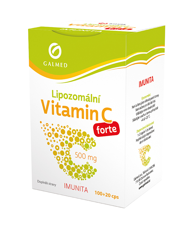 Vitamin C 500mg Lipozomální forte Galmed cps 100+20