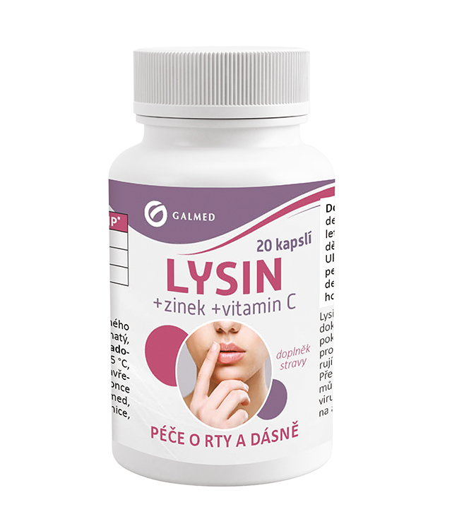Lysin+zinek+vit.C Galmed cps 20