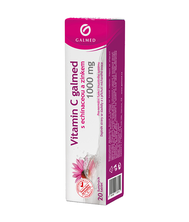 Vitamin C 1000mg Galmed s echinaceou a zinkem eff tbl 20