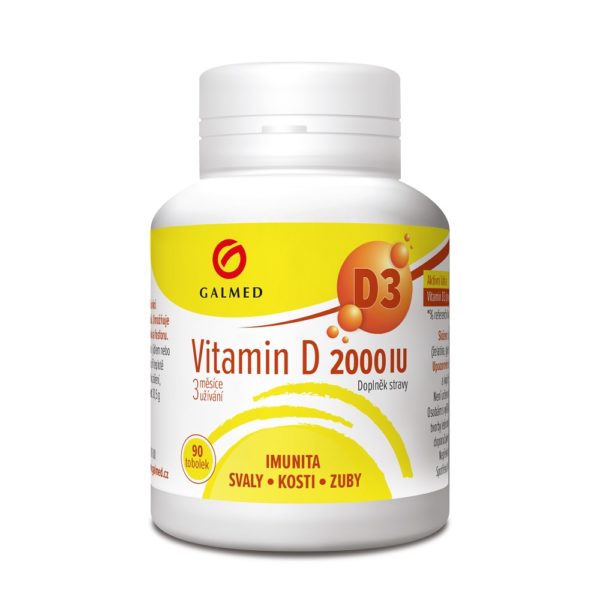 Vitamin D 2000 IU Galmed tob 90